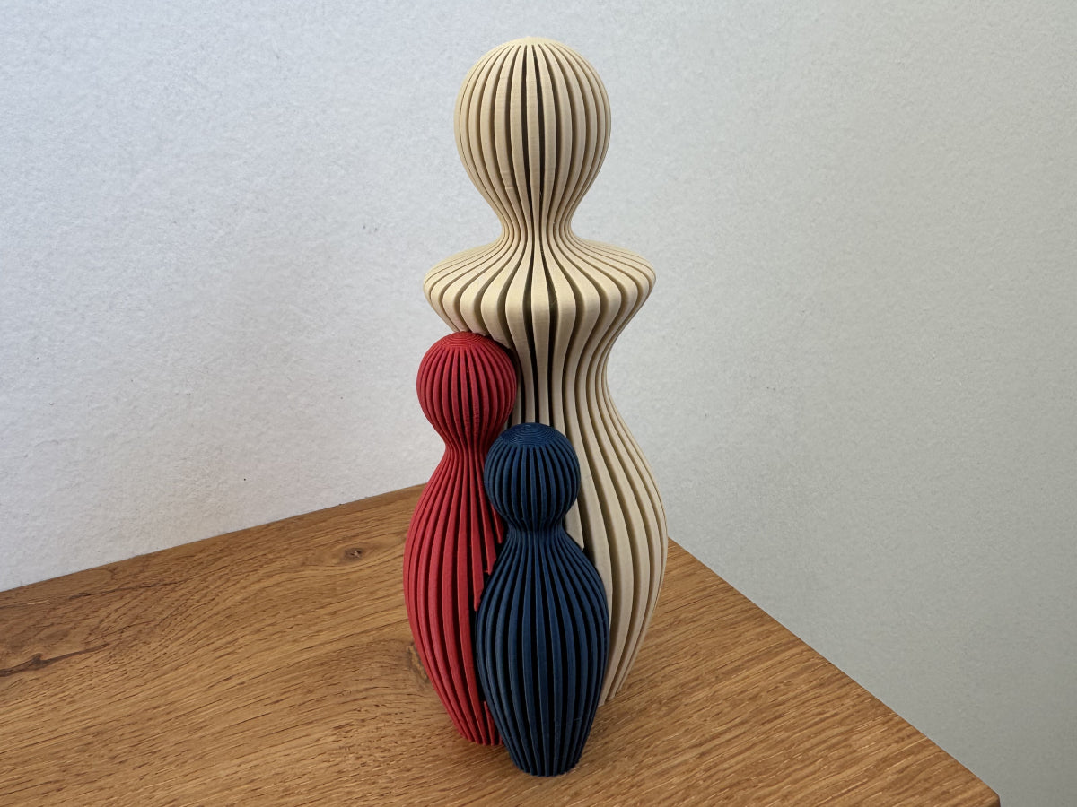 Mors Dag Skulptur med 2 barn