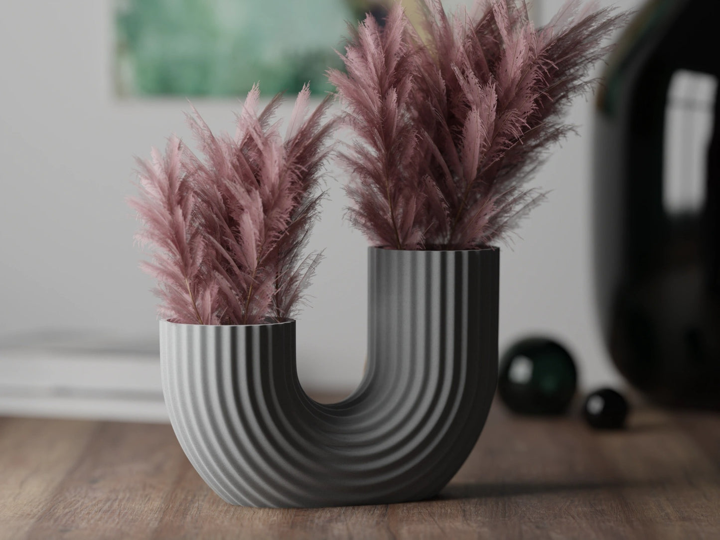 U-formet Vase