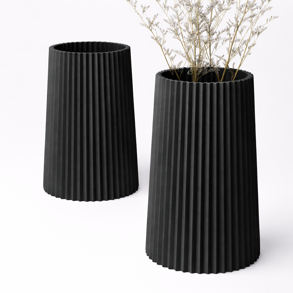 Pleated Vase Straight