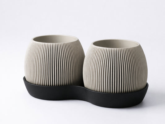 Duo Urtepotte Sculptural