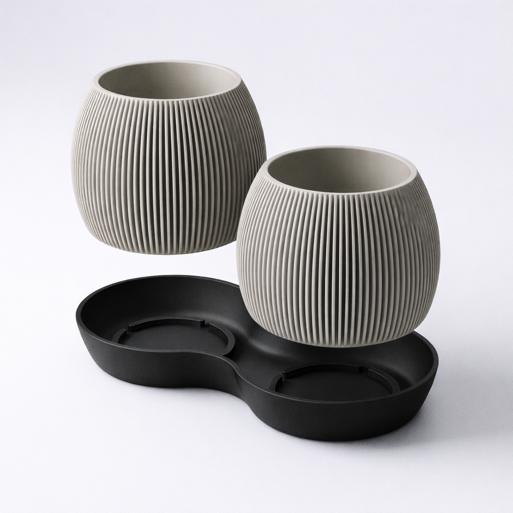 Duo Urtepotte Sculptural