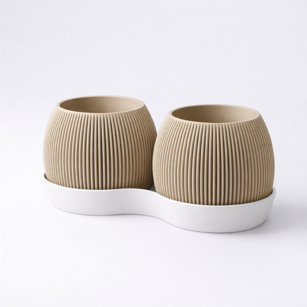 Duo Urtepotte Sculptural