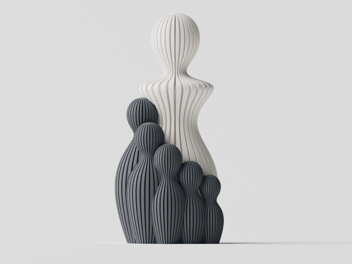 Mors Dag Skulptur med 5 barn