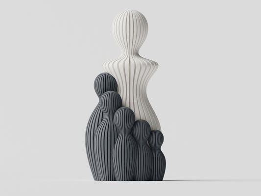 Mors Dag Skulptur med 5 barn